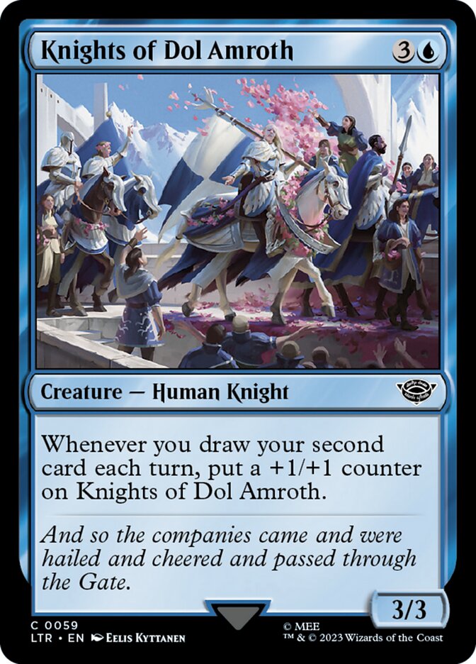 LTR, Knights of Dol Amroth, Standard, 59, C, Near Mint, (Foil), EN