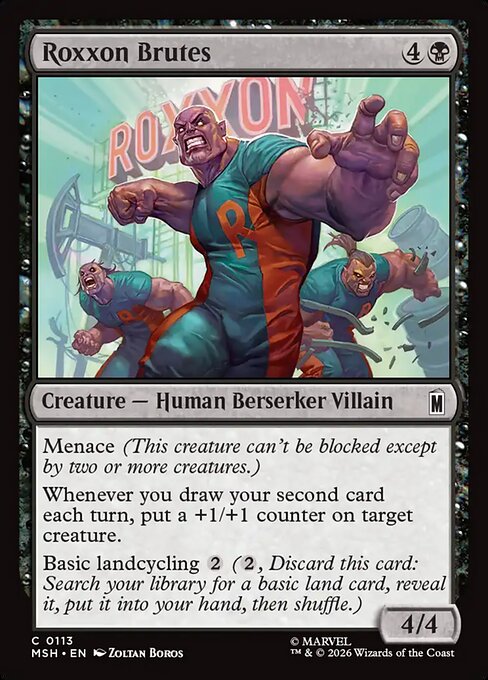 MSH, Roxxon Brutes, Standard, 113, C, Near Mint, Normal, EN