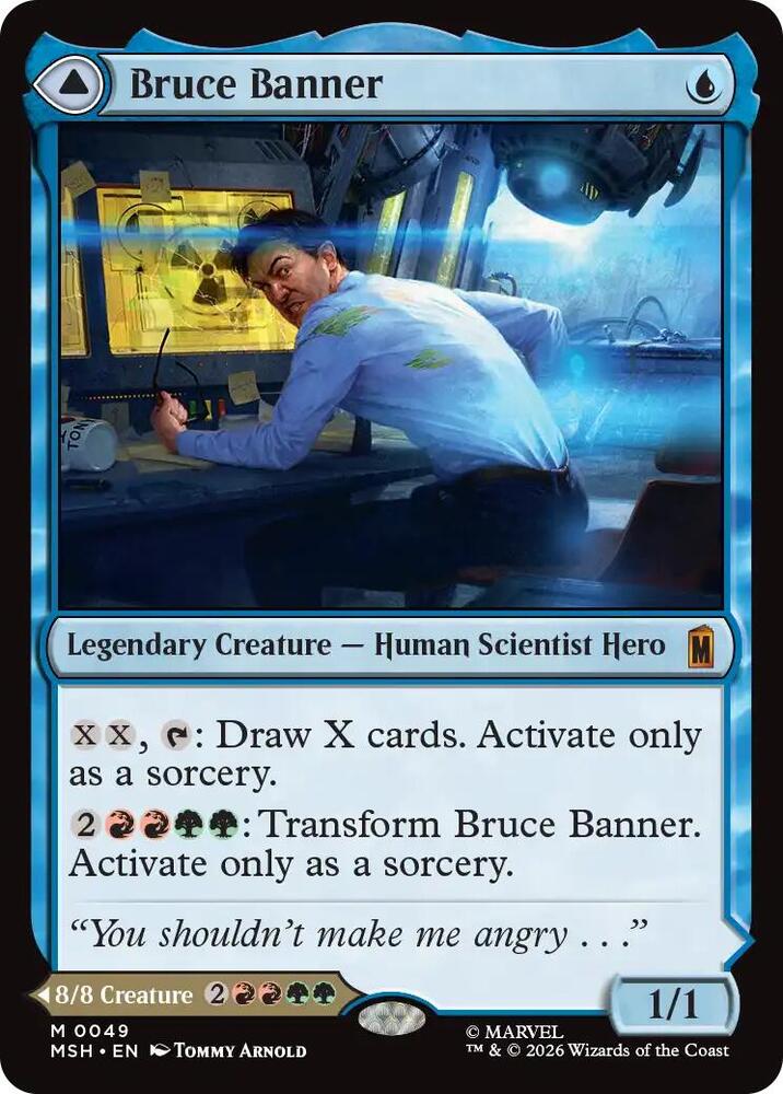 MSH, Bruce Banner // The Incredible Hulk, Standard, 49, M, Near Mint, (Foil), EN