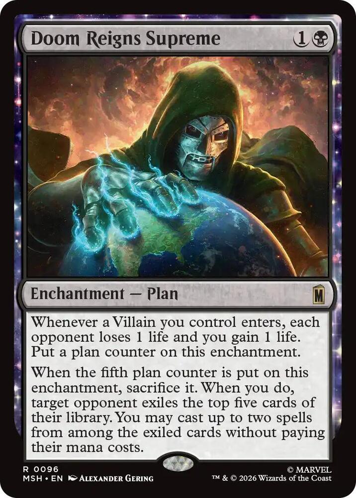 MSH, Doom Reigns Supreme, Standard, 96, R, Near Mint, (Foil), EN