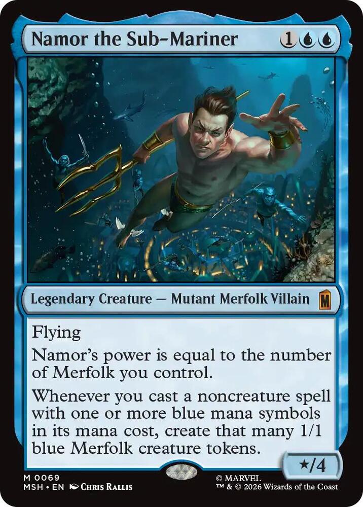MSH, Namor the Sub-Mariner, Standard, 69, M, Near Mint, Normal, EN