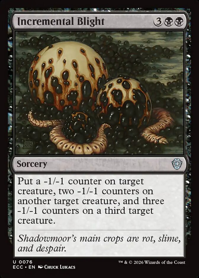 ECC, Incremental Blight, Standard, 76, U, Near Mint, Normal, EN