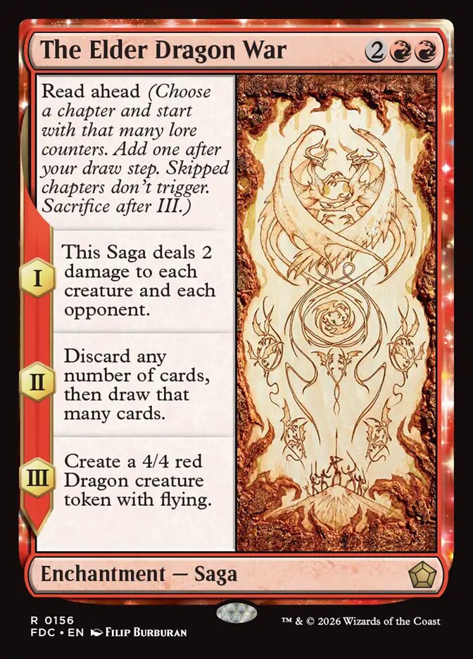 FDC, The Elder Dragon War, Standard, 156, R, Near Mint, Normal, EN