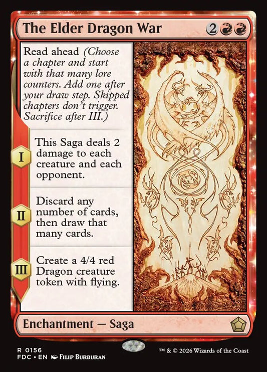 FDC, The Elder Dragon War, Standard, 156, R, Near Mint, Normal, EN