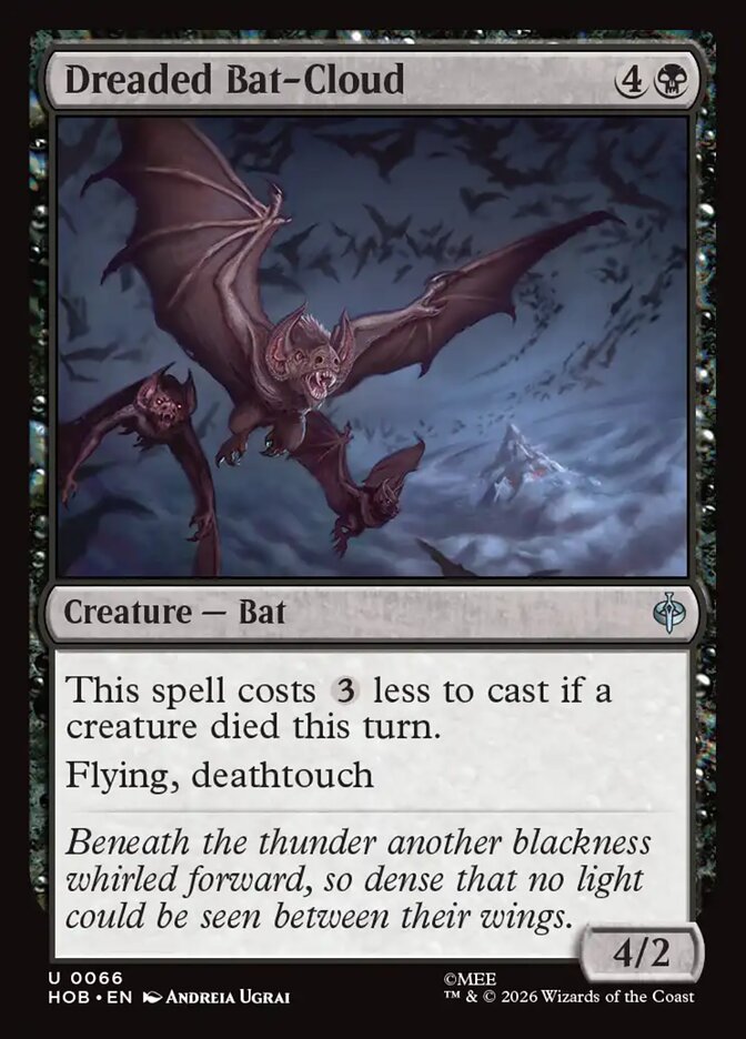 HOB, Dreaded Bat-Cloud, Standard, 66, U, Near Mint, (Foil), EN