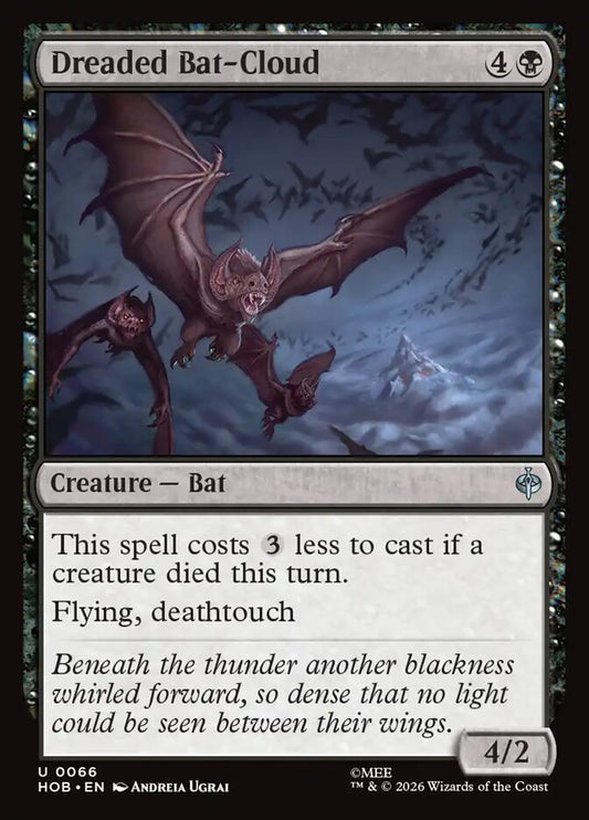 HOB, Dreaded Bat-Cloud, Standard, 66, U, Near Mint, (Foil), EN