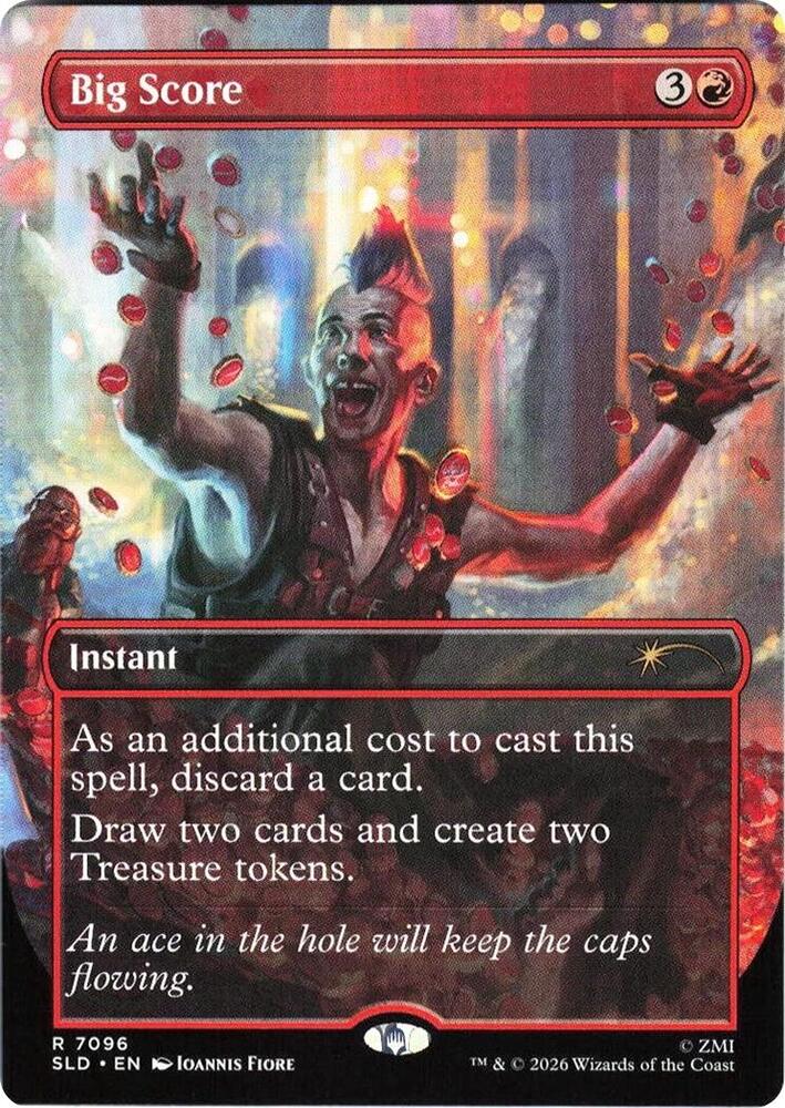 SLD, Big Score, (Borderless), 7096, R, Near Mint, (Foil), EN