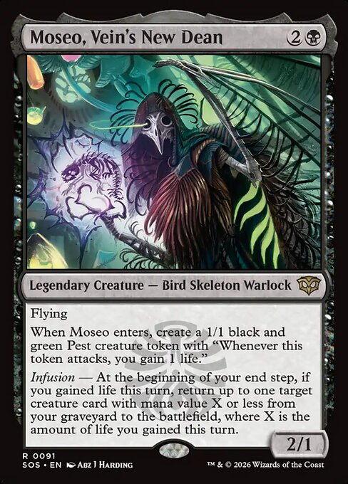 SOS, Moseo, Vein's New Dean, Standard, 91, R, Near Mint, Normal, EN