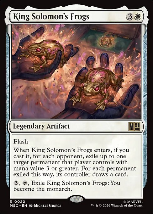 MSC, King Solomon's Frogs, Standard, 20, R, Near Mint, Normal, EN