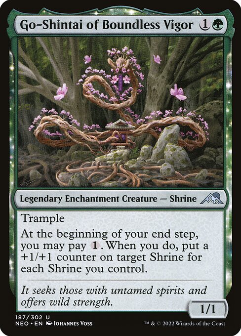 NEO, Go-Shintai of Boundless Vigor, Standard, 187, U, Near Mint, Normal, EN