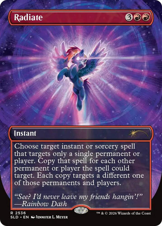 SLD, Radiate, (Borderless), 2536, R, Near Mint, (Foil), EN