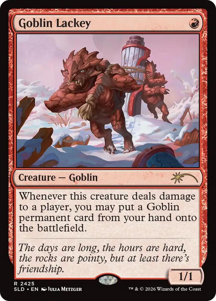 SLD, Goblin Lackey, Standard, 2425, R, Near Mint, Normal, EN