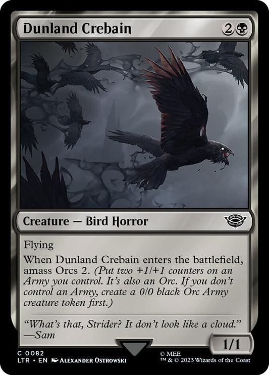 LTR, Dunland Crebain, Standard, 82, C, Near Mint, Normal, EN