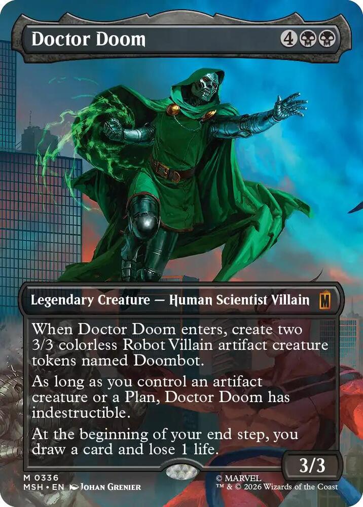 MSH, Doctor Doom, (Borderless), 336, M, Near Mint, Normal, EN