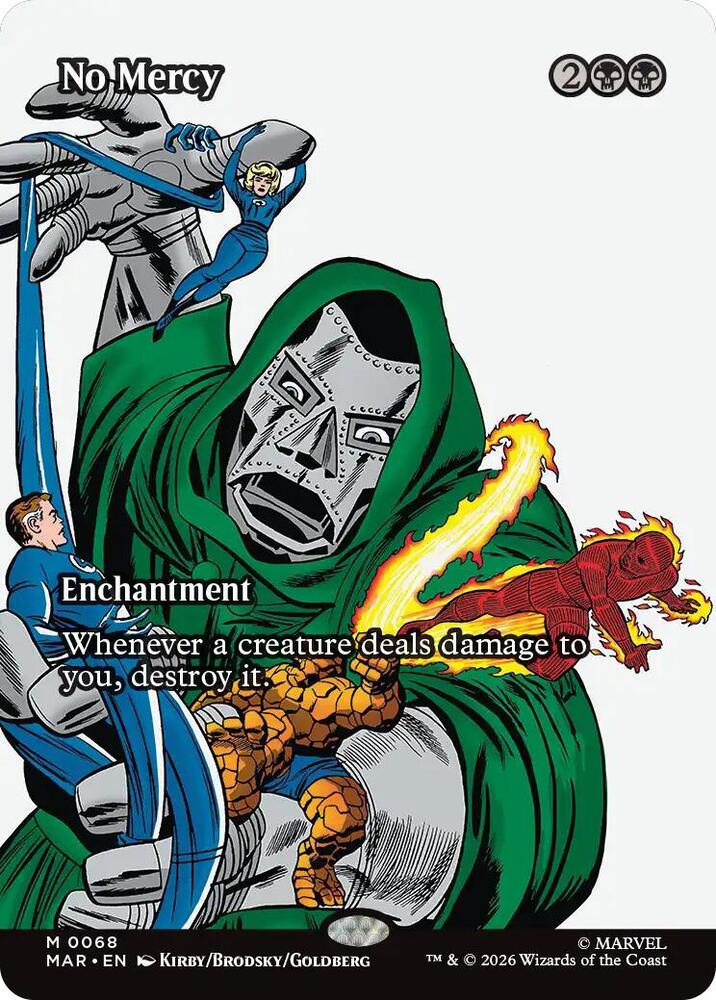 MAR, No Mercy, (Borderless), 68, M, Near Mint, Normal, EN