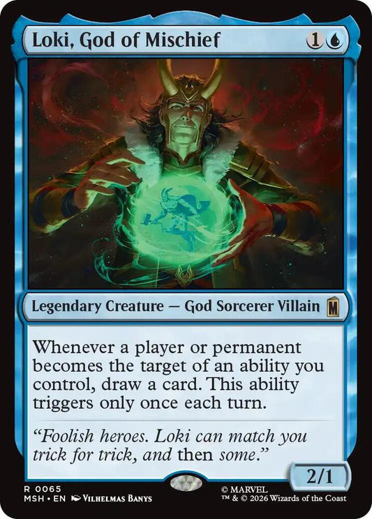 MSH, Loki, God of Mischief, Standard, 65, R, Near Mint, Normal, EN