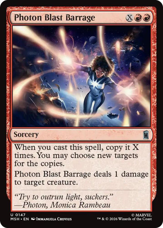 MSH, Photon Blast Barrage, Standard, 147, U, Near Mint, (Foil), EN