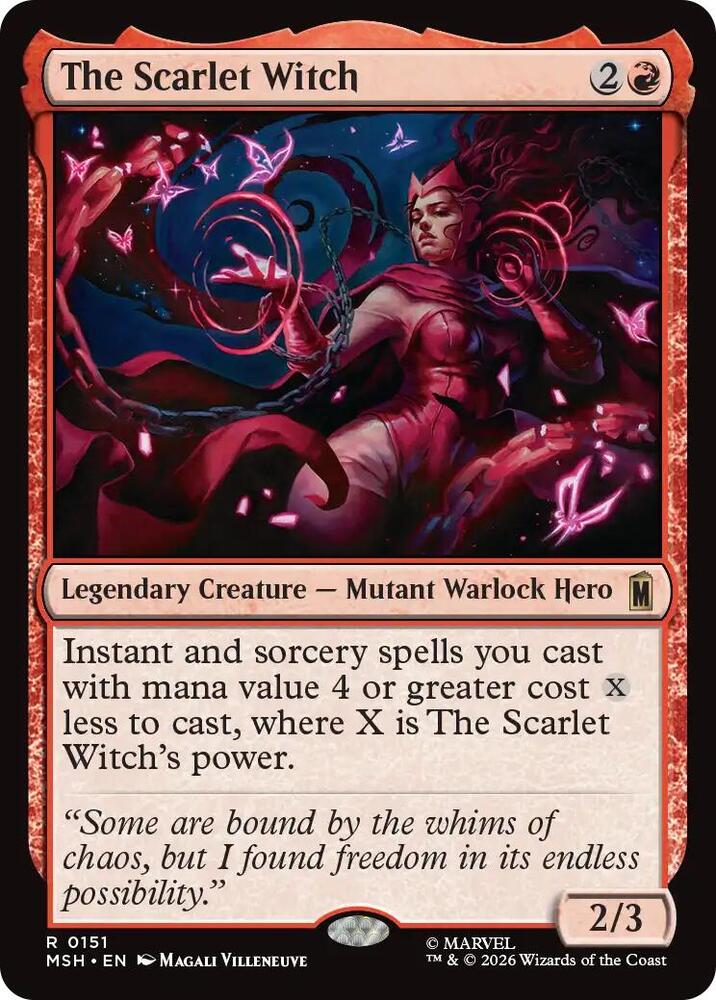 MSH, The Scarlet Witch, Standard, 151, R, Near Mint, Normal, EN