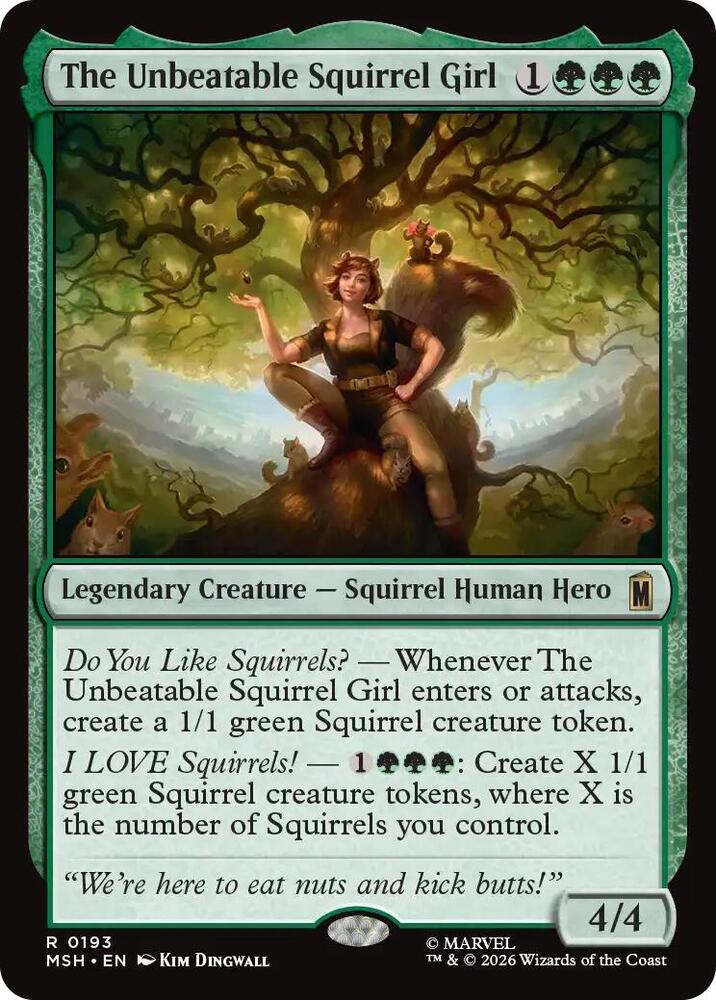 MSH, The Unbeatable Squirrel Girl, Standard, 193, R, Near Mint, Normal, EN