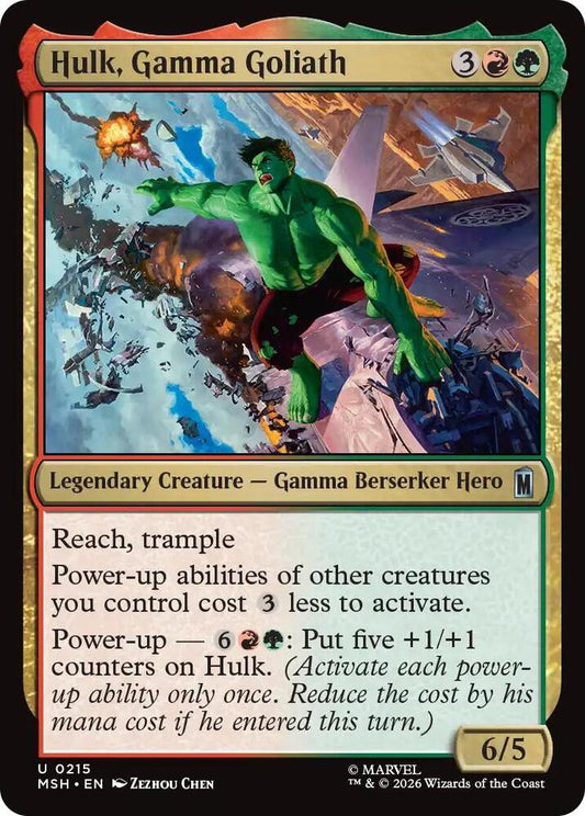 MSH, Hulk, Gamma Goliath, Standard, 215, U, Near Mint, (Foil), EN
