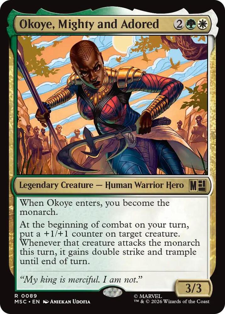 MSC, Okoye, Mighty and Adored, Standard, 89, R, Near Mint, Normal, EN