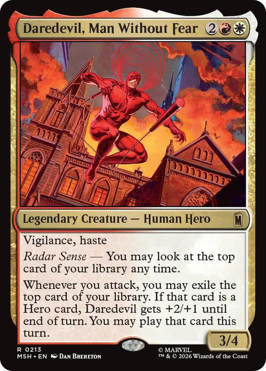MSH, Daredevil, Man Without Fear, Standard, 213, R, Near Mint, Normal, EN