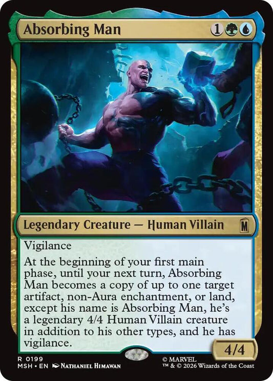 MSH, Absorbing Man, Standard, 199, R, Near Mint, Normal, EN
