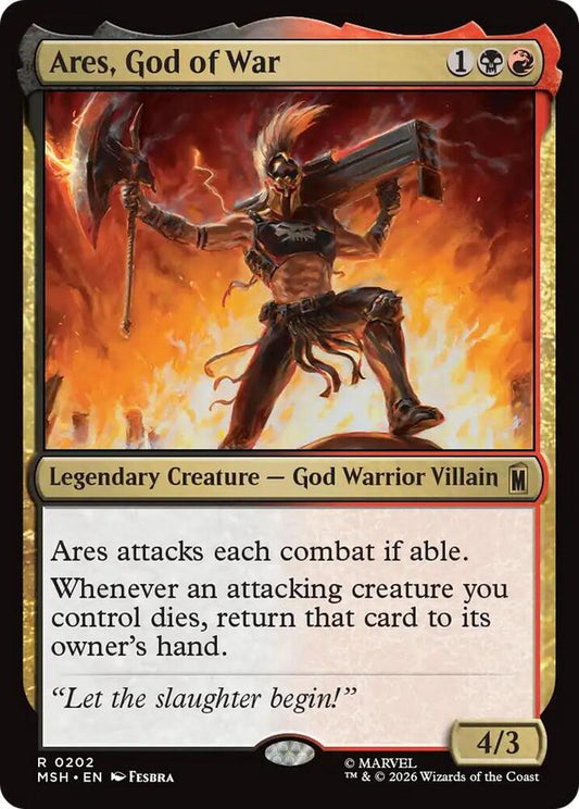 MSH, Ares, God of War, Standard, 202, R, Near Mint, Normal, EN