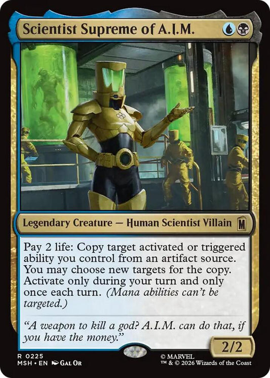 MSH, Scientist Supreme of A.I.M., Standard, 225, R, Near Mint, Normal, EN