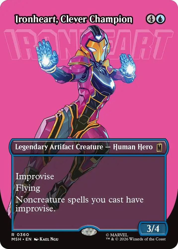 MSH, Ironheart, Clever Champion, (Borderless), 360, R, Near Mint, Normal, EN