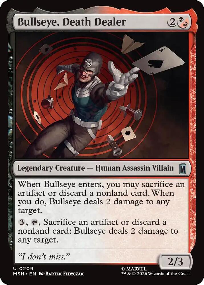 MSH, Bullseye, Death Dealer, Standard, 209, U, Near Mint, (Foil), EN