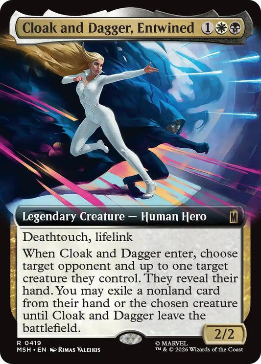 MSH, Cloak and Dagger, Entwined, (Extended Art), 419, R, Near Mint, (Foil), EN