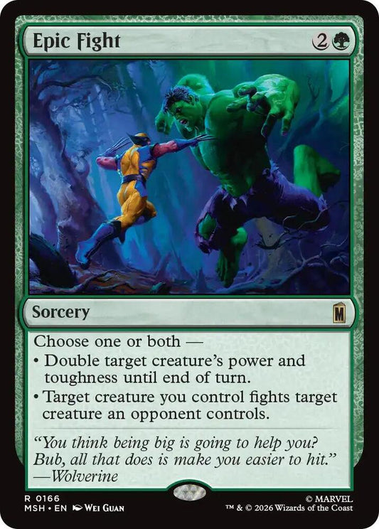 MSH, Epic Fight, Standard, 166, R, Near Mint, Normal, EN