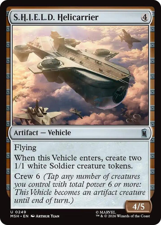 MSH, S.H.I.E.L.D. Helicarrier, Standard, 249, U, Near Mint, (Foil), EN