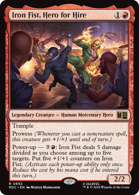 MSC, Iron Fist, Hero for Hire, Standard, 692, R, Near Mint, Normal, EN