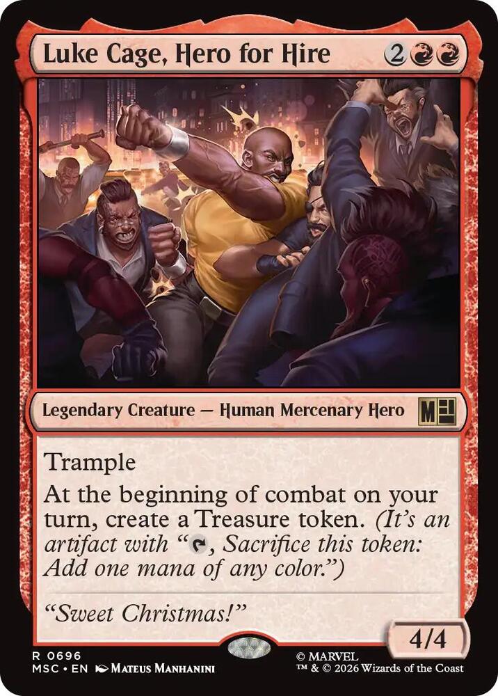 MSC, Luke Cage, Hero for Hire, Standard, 696, R, Near Mint, Normal, EN