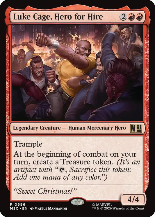 MSC, Luke Cage, Hero for Hire, Standard, 696, R, Near Mint, Normal, EN