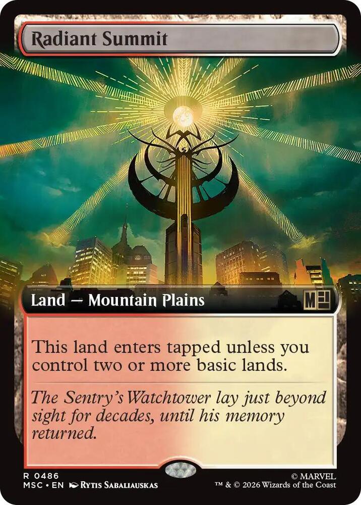 MSC, Radiant Summit, (Extended Art), 486, R, Near Mint, Normal, EN