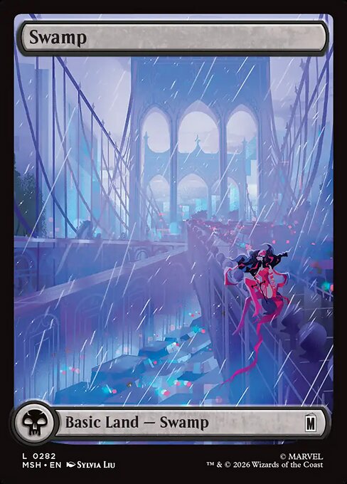 MSH, Swamp, (Full Art), 282, C, Near Mint, (Foil), EN