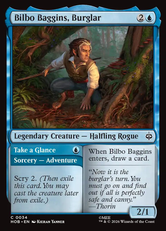 HOB, Bilbo Baggins, Burglar // Take a Glance, Standard, 34, C, Near Mint, Normal, EN
