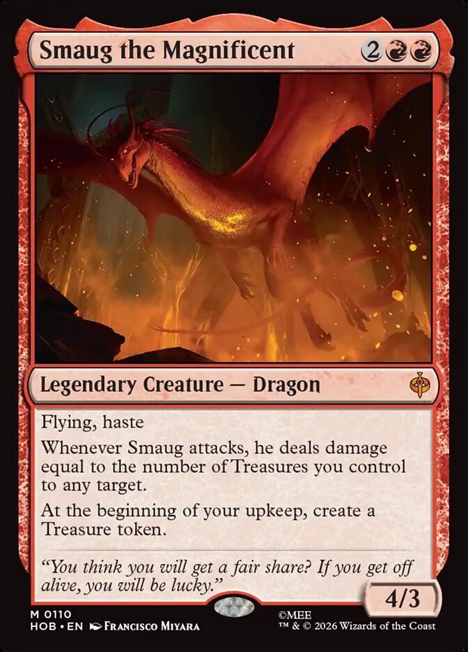 HOB, Smaug the Magnificent, Standard, 110, M, Near Mint, Normal, EN