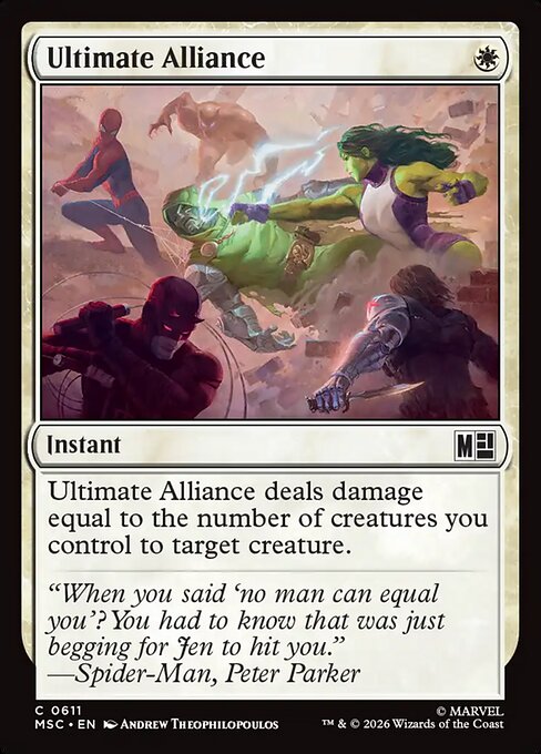 MSC, Ultimate Alliance, Standard, 611, C, Near Mint, Normal, EN