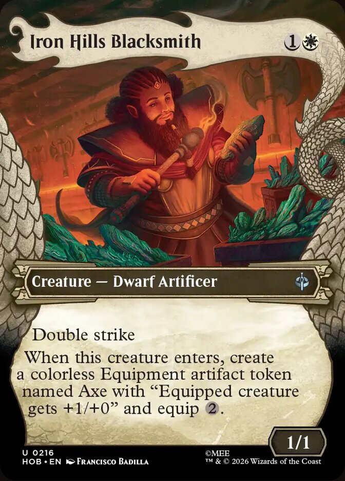 HOB, Iron Hills Blacksmith, (Showcase), 216, U, Near Mint, (Foil), EN