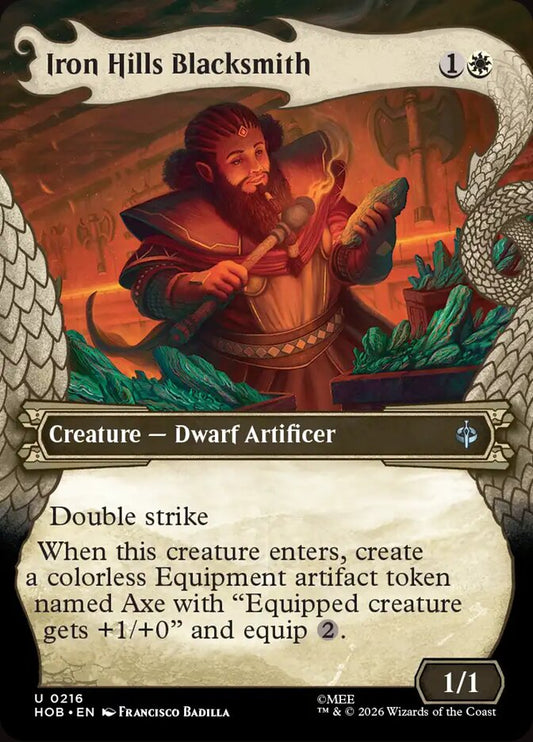 HOB, Iron Hills Blacksmith, (Showcase), 216, U, Near Mint, (Foil), EN
