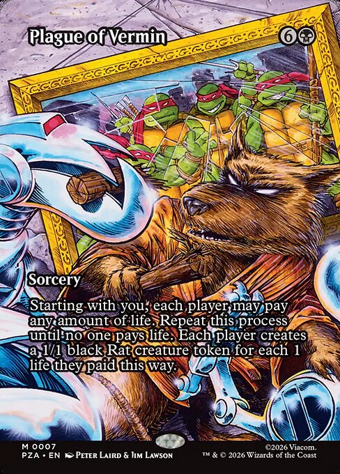 PZA, Plague of Vermin, (Borderless), 7, M, Near Mint, Normal, EN