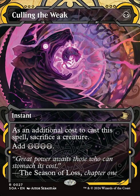 SOA, Culling the Weak, (Showcase), 27, R, Near Mint, (Foil), EN