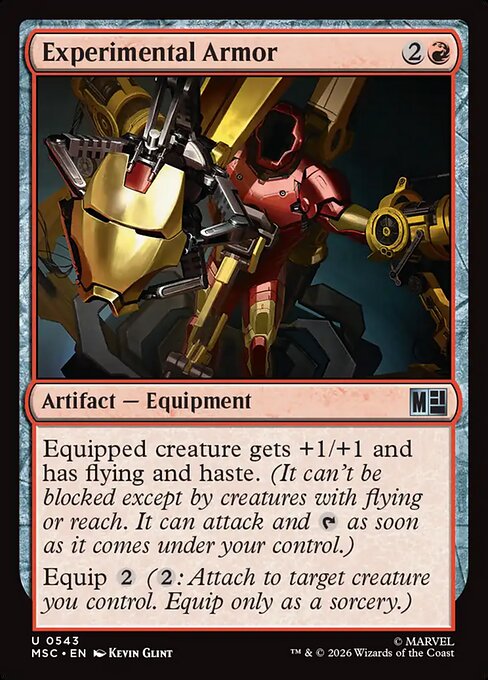 MSC, Experimental Armor, Standard, 543, U, Near Mint, Normal, EN