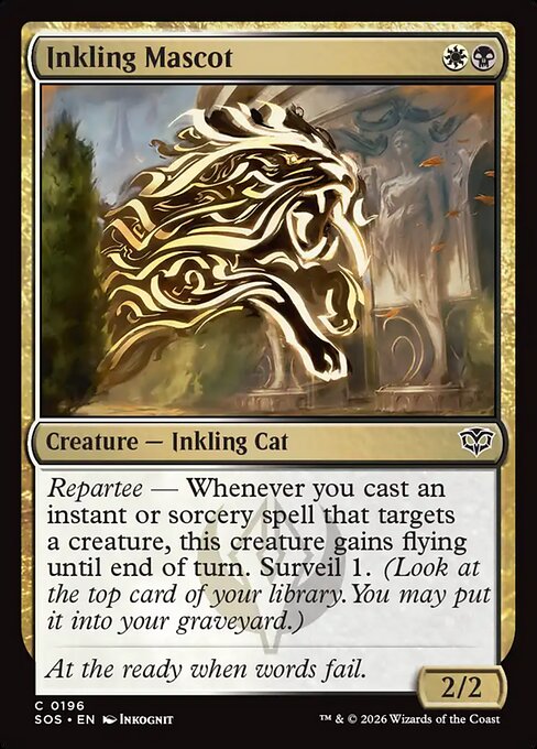 SOS, Inkling Mascot, Standard, 196, C, Near Mint, (Foil), EN