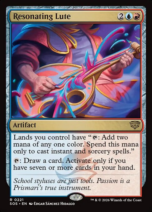SOS, Resonating Lute, Standard, 221, R, Near Mint, Normal, EN