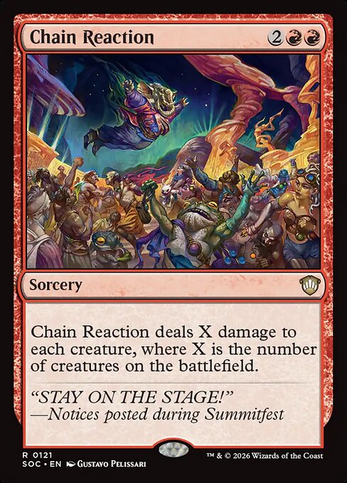 SOC, Chain Reaction, Standard, 121, R, Near Mint, Normal, EN